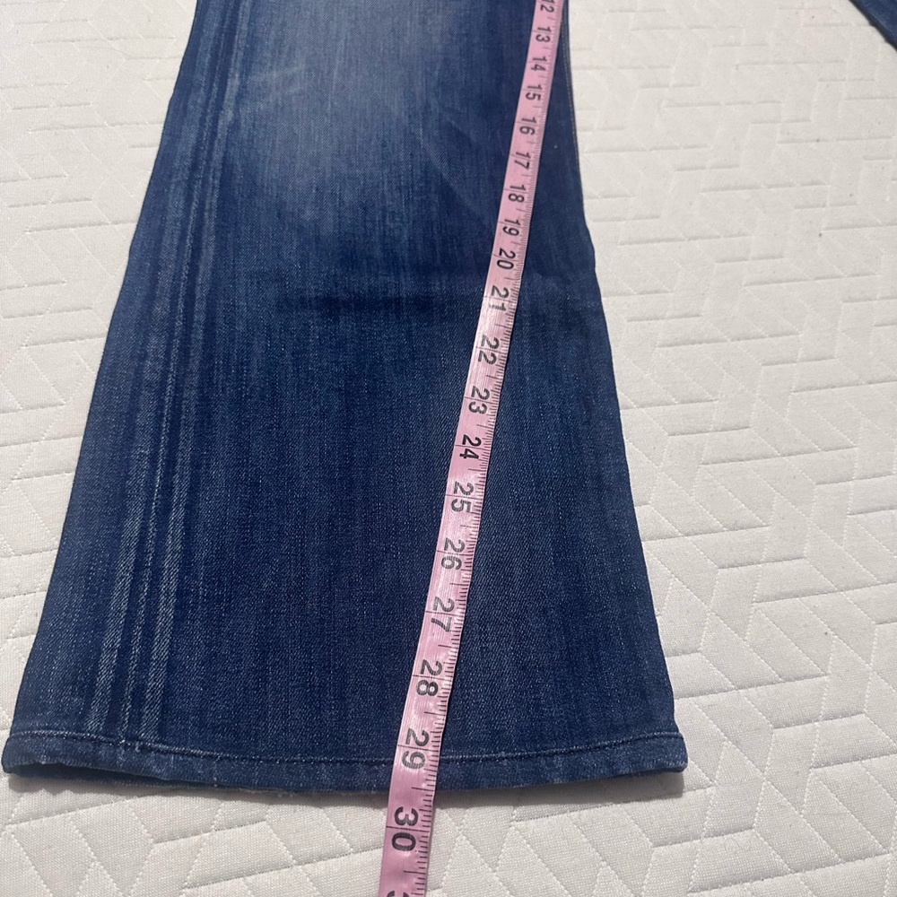 7 For All Mankind Distressed Boot Cut Jeans - Picture 6 of 8
